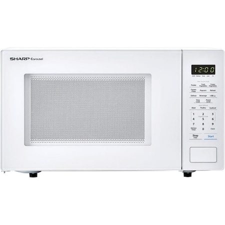 Sharp Sharp ZSMC1131CW Carousel 1.1 cu. ft. 1000W Countertop Microwave Oven; White ZSMC1131CW
